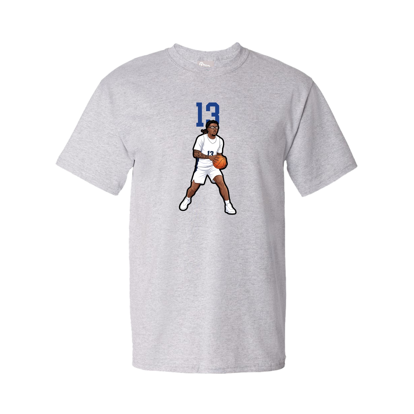 Youth Tee — Number Top in Grey