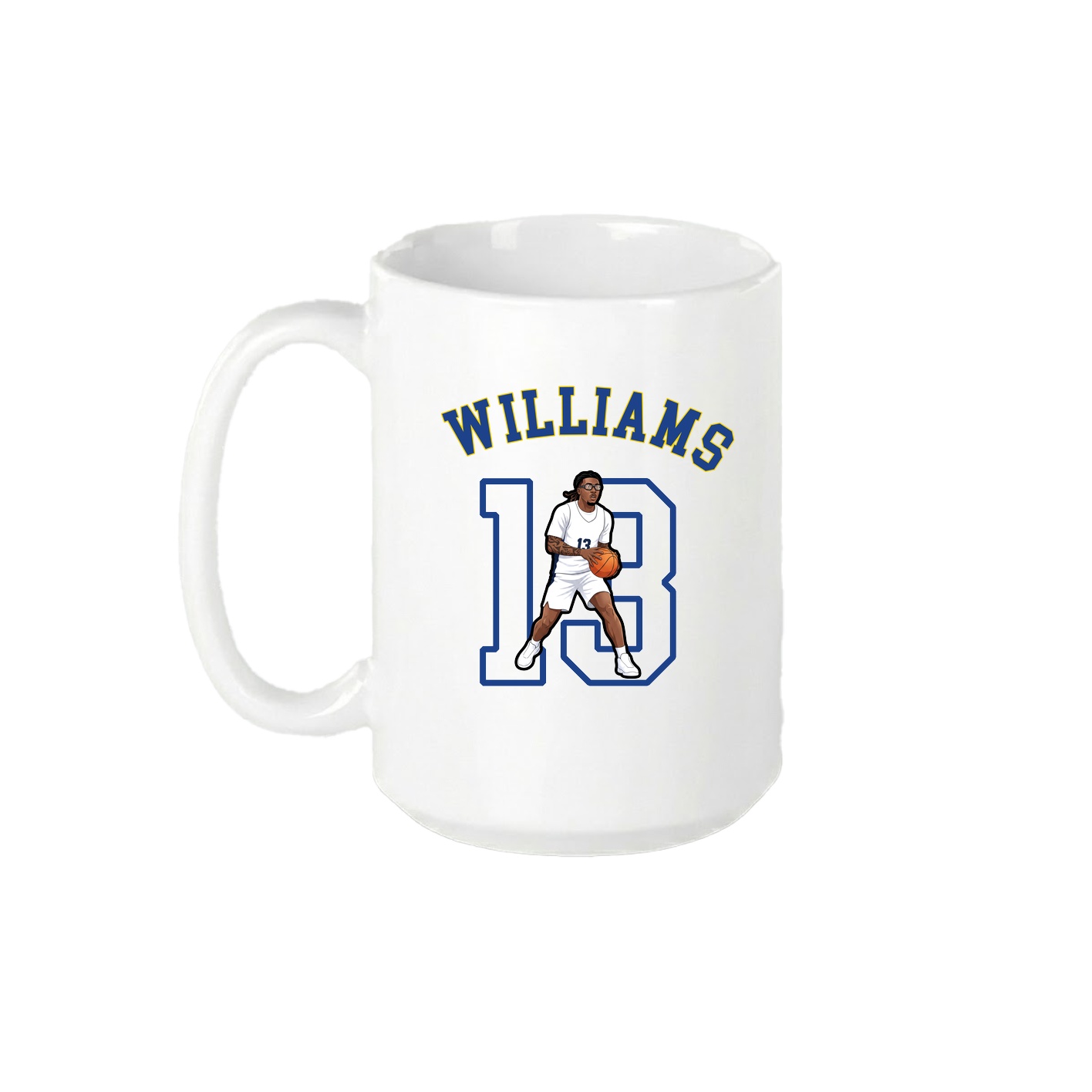 15oz Coffee Mug — Shirsey Arch in White