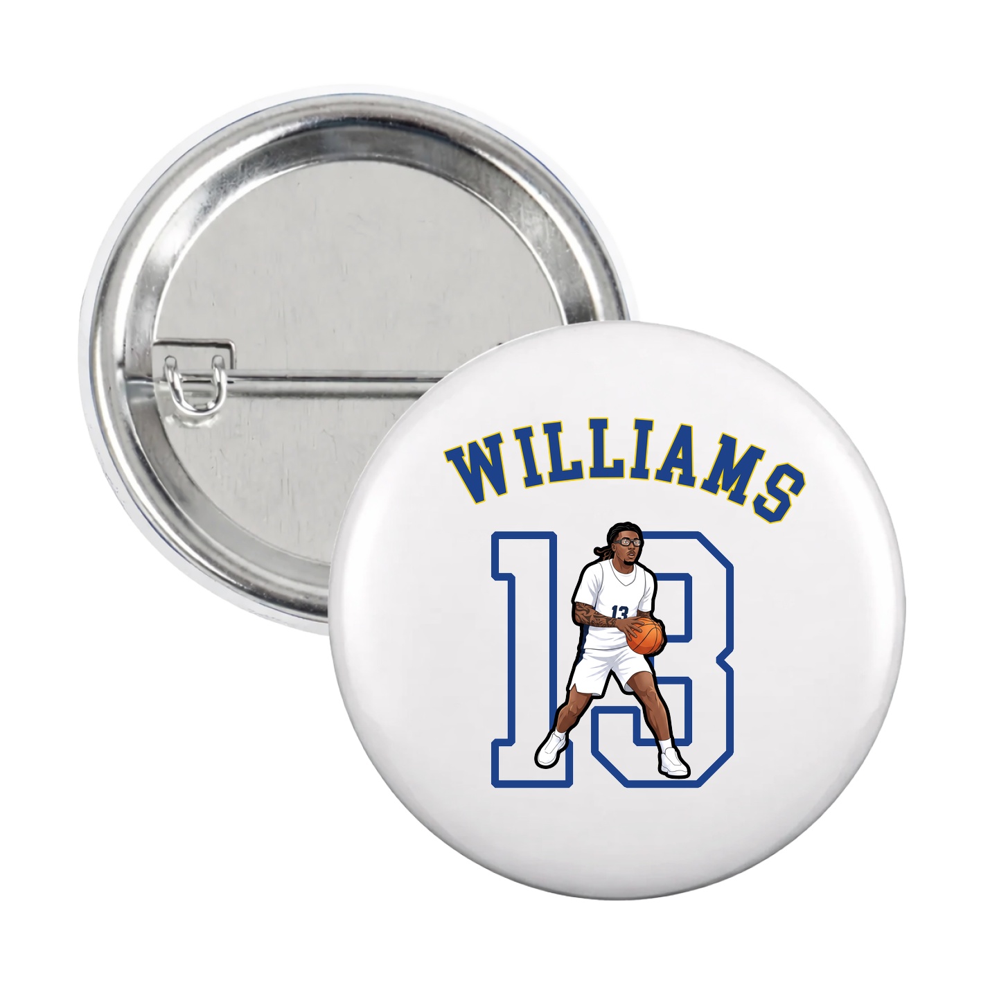 Game Day Button — Shirsey Arch in White