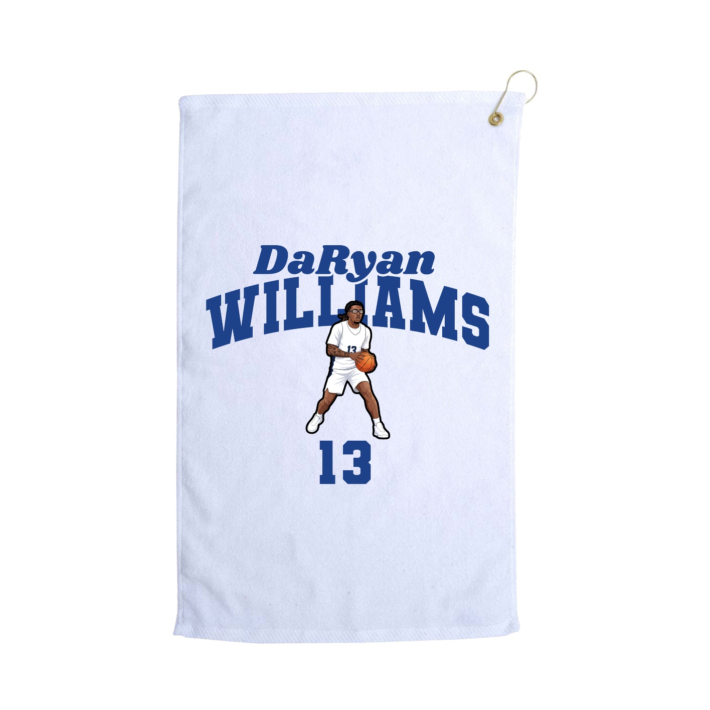 Golf Towel — Signature Arch in White