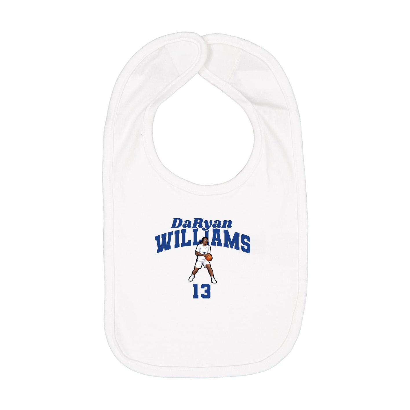 Infant Bib — Signature Arch in White
