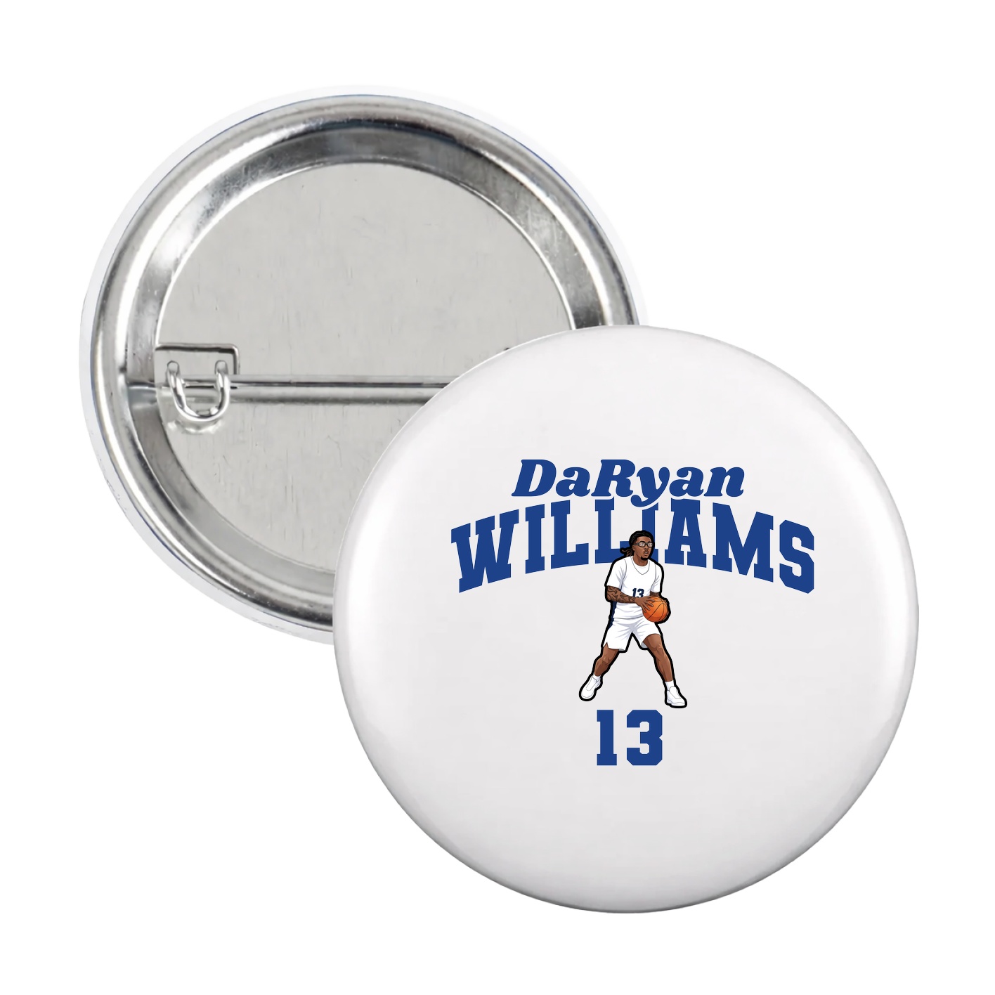 Game Day Button — Signature Arch in White