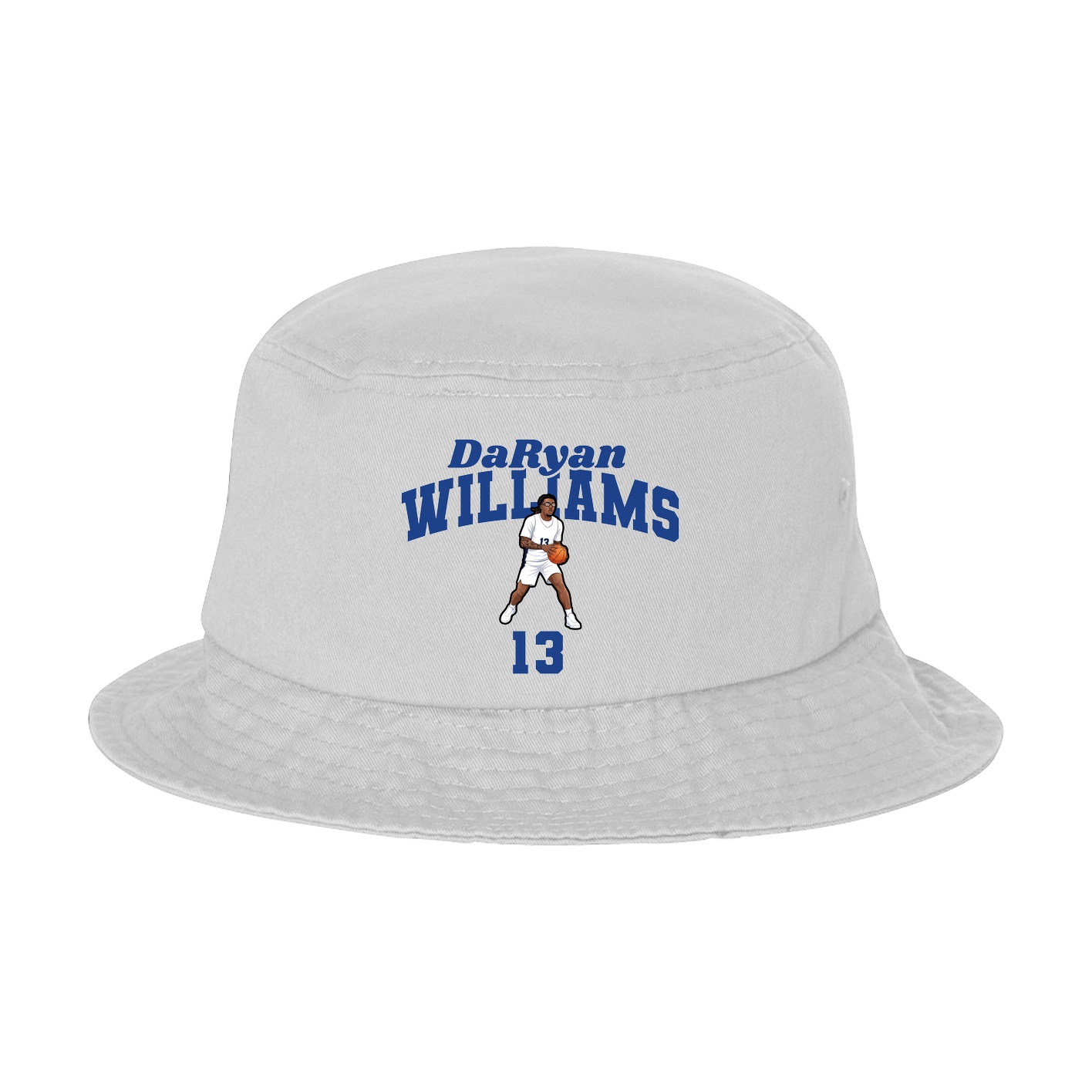 Bucket Cap — Signature Arch in White