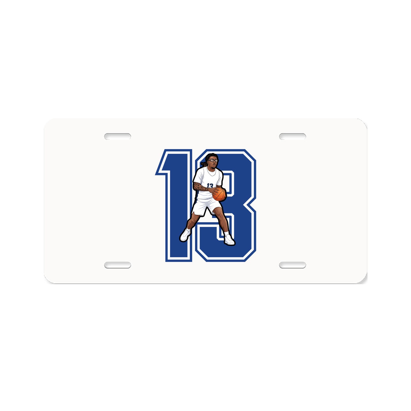 License Plate — Number in Classic