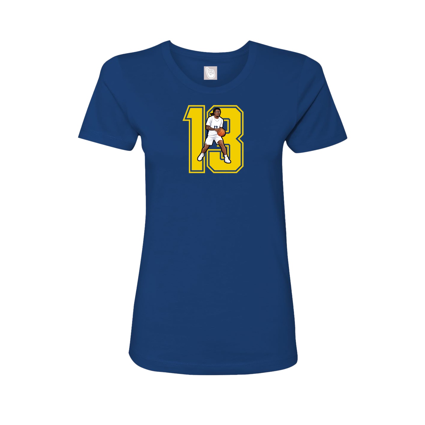 Womens Tee — Number in Royal