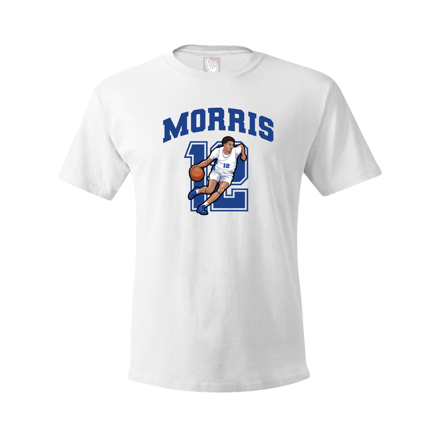 Youth Tee — Number in White