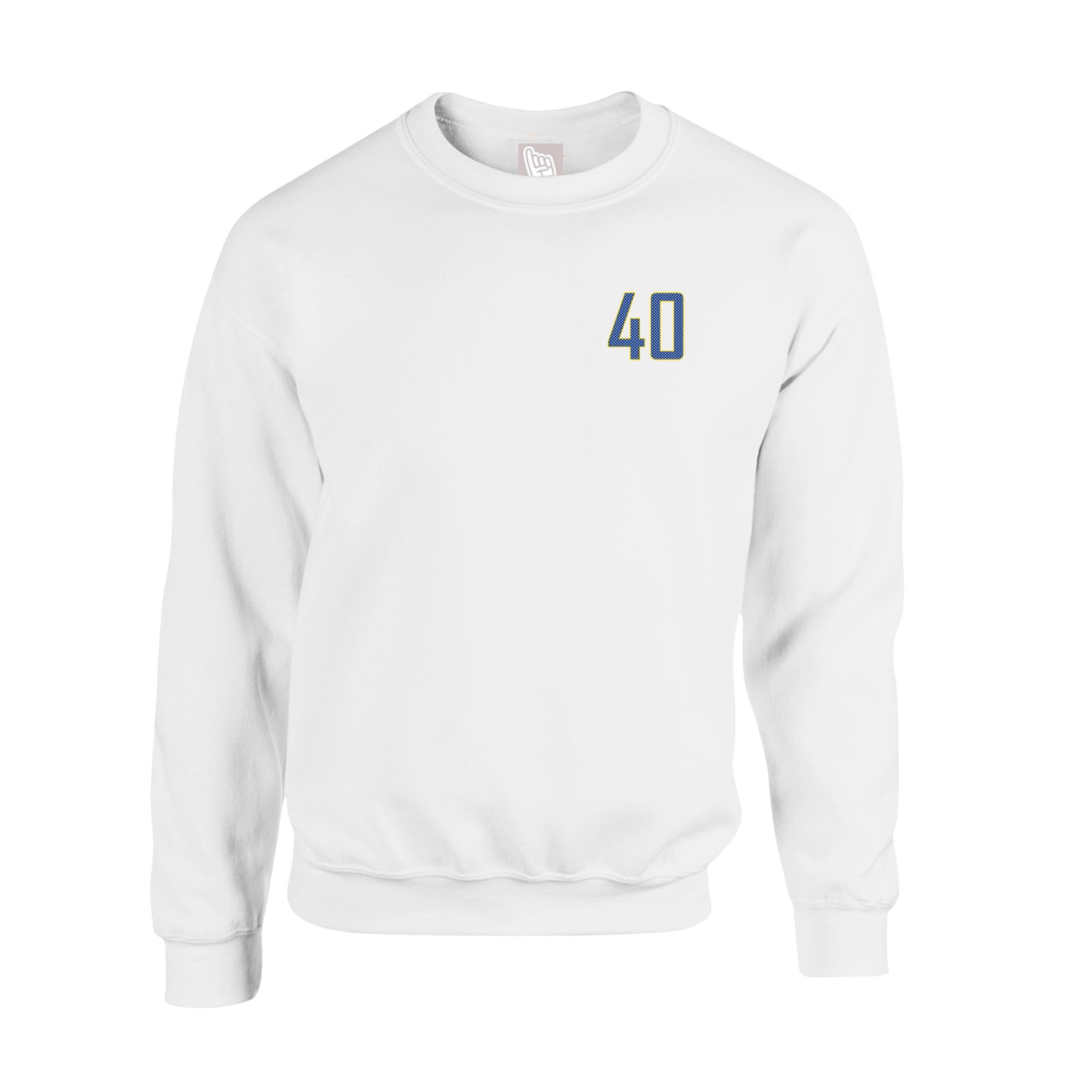 Fleece Crew — Front Shirsy in White