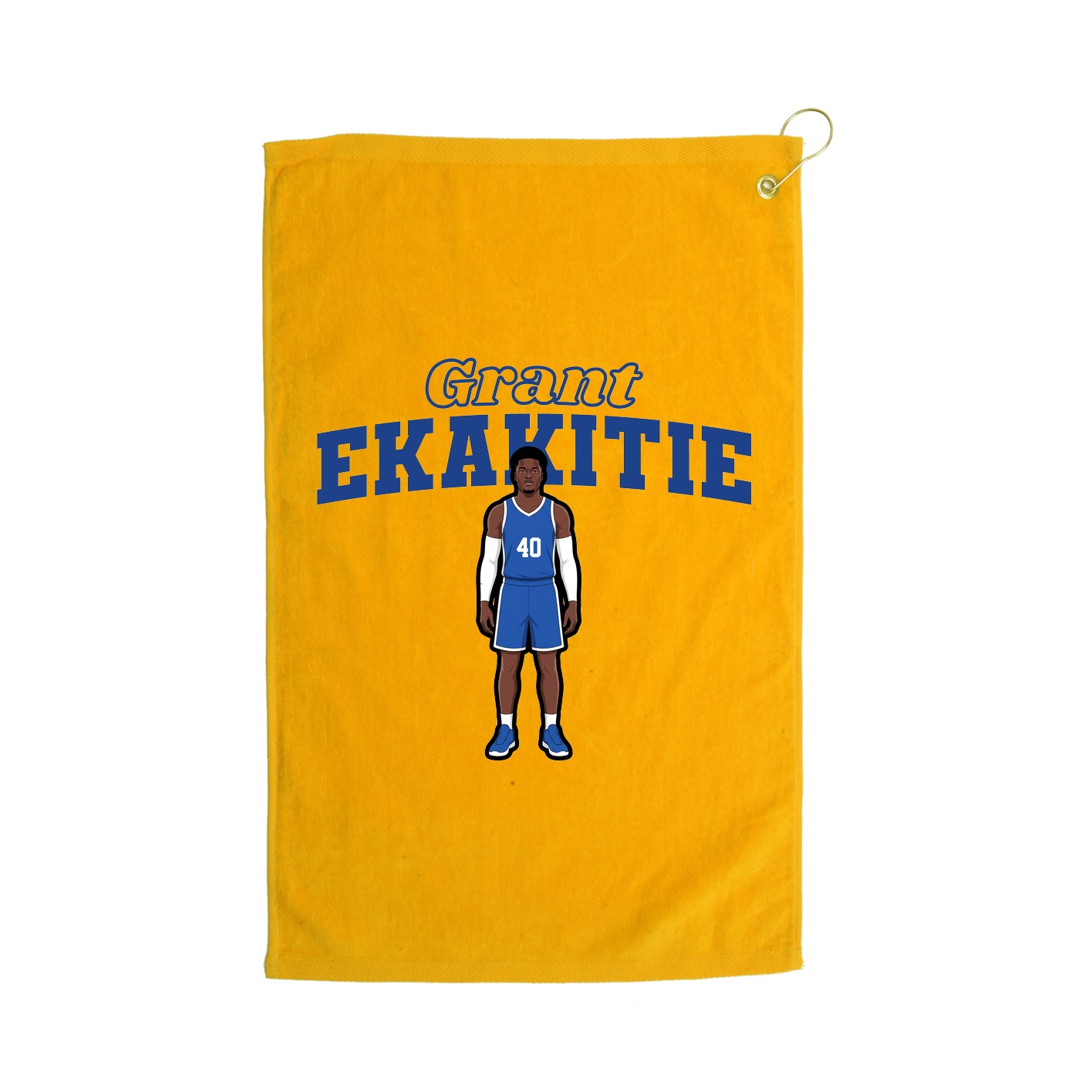 Golf Towel — Name Arch in Gold