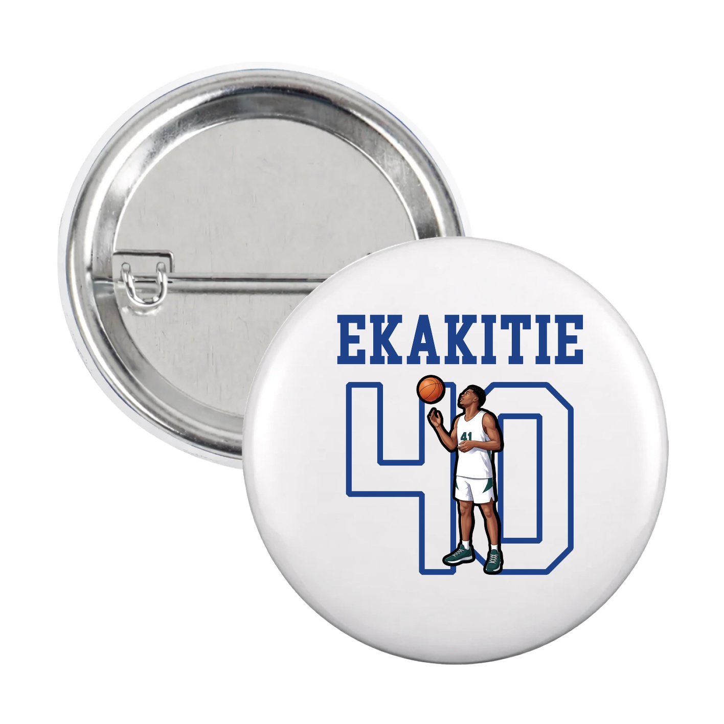 Game Day Button — Shirsey in White