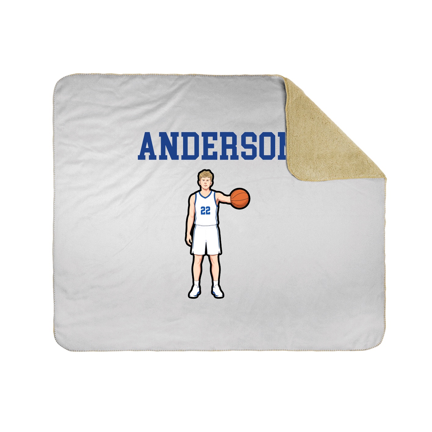 Throw Blanket — Shirsey in White