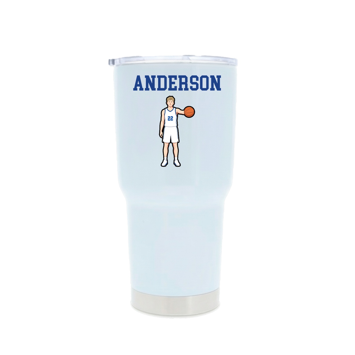 30oz Stainless Steel Tumbler — Shirsey in White