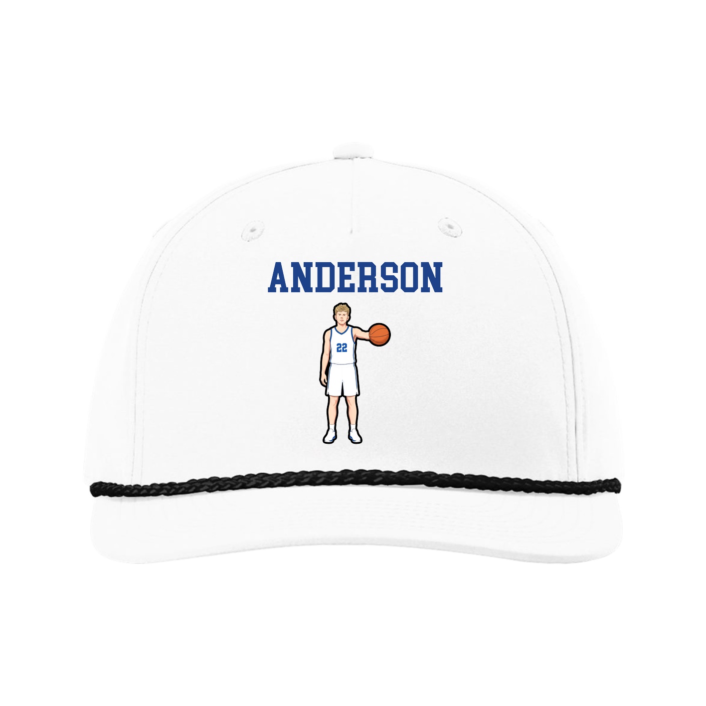 Five-Panel Classic Rope Cap — Shirsey in White