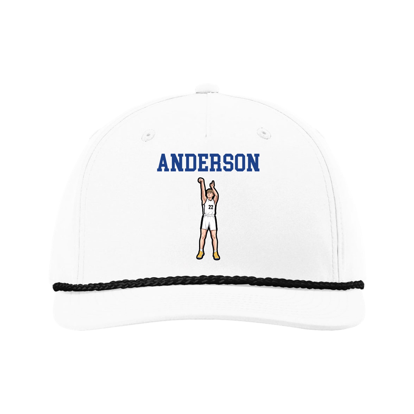 Five-Panel Classic Rope Cap — Shirsey in White