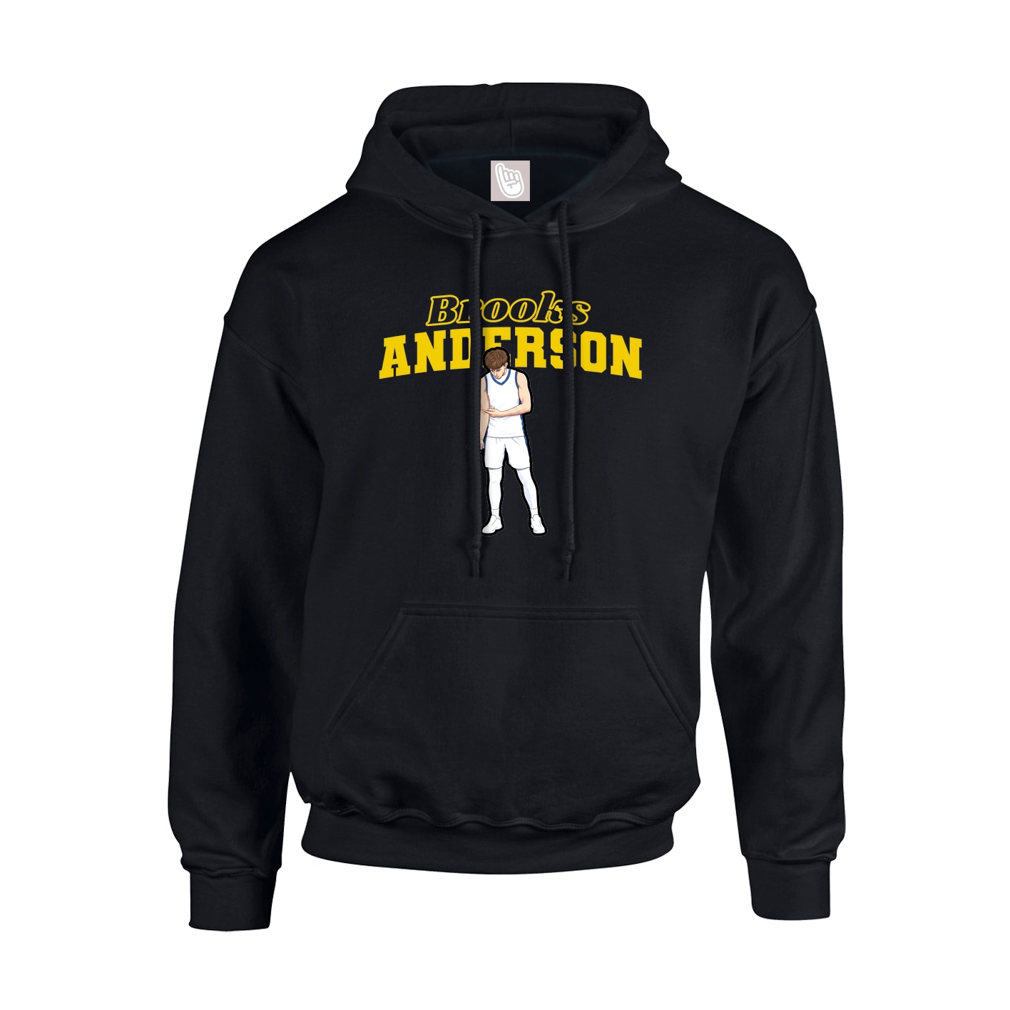 Youth Hoodie — Name Arch in Black