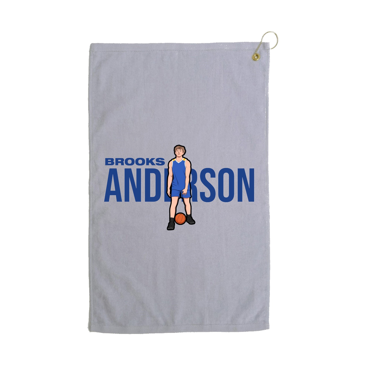 Golf Towel — Player Name in Grey