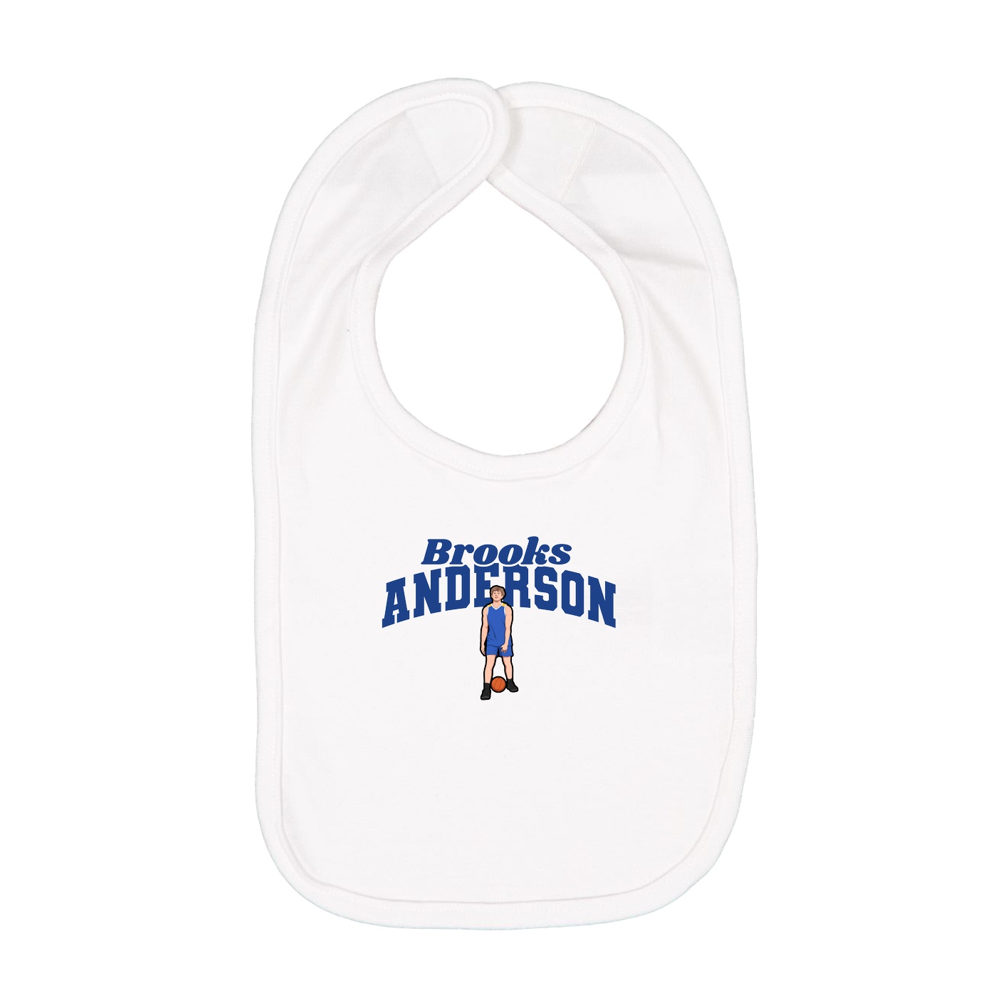 Infant Bib — Signature Arch in White