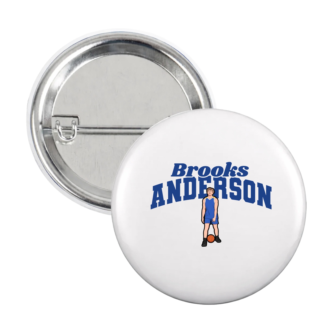 Game Day Button — Signature Arch in White