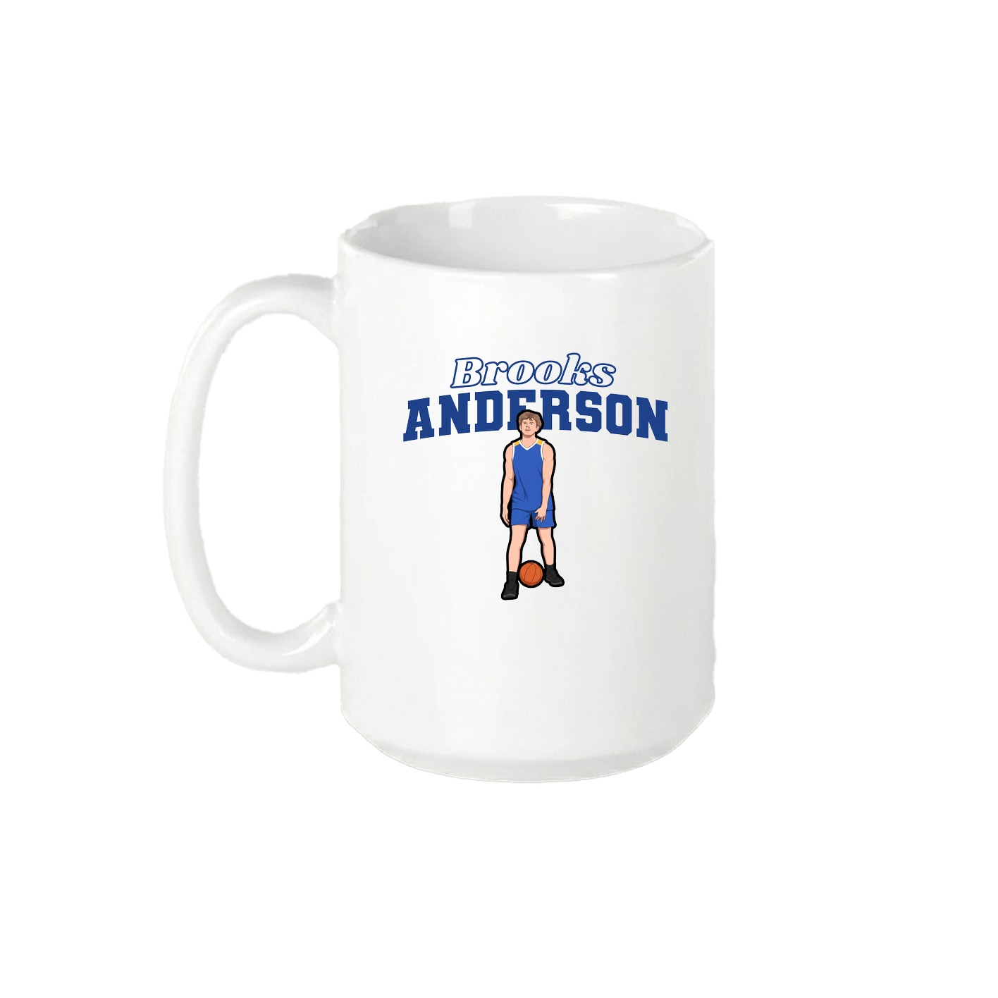 15oz Coffee Mug — Name Arch in White