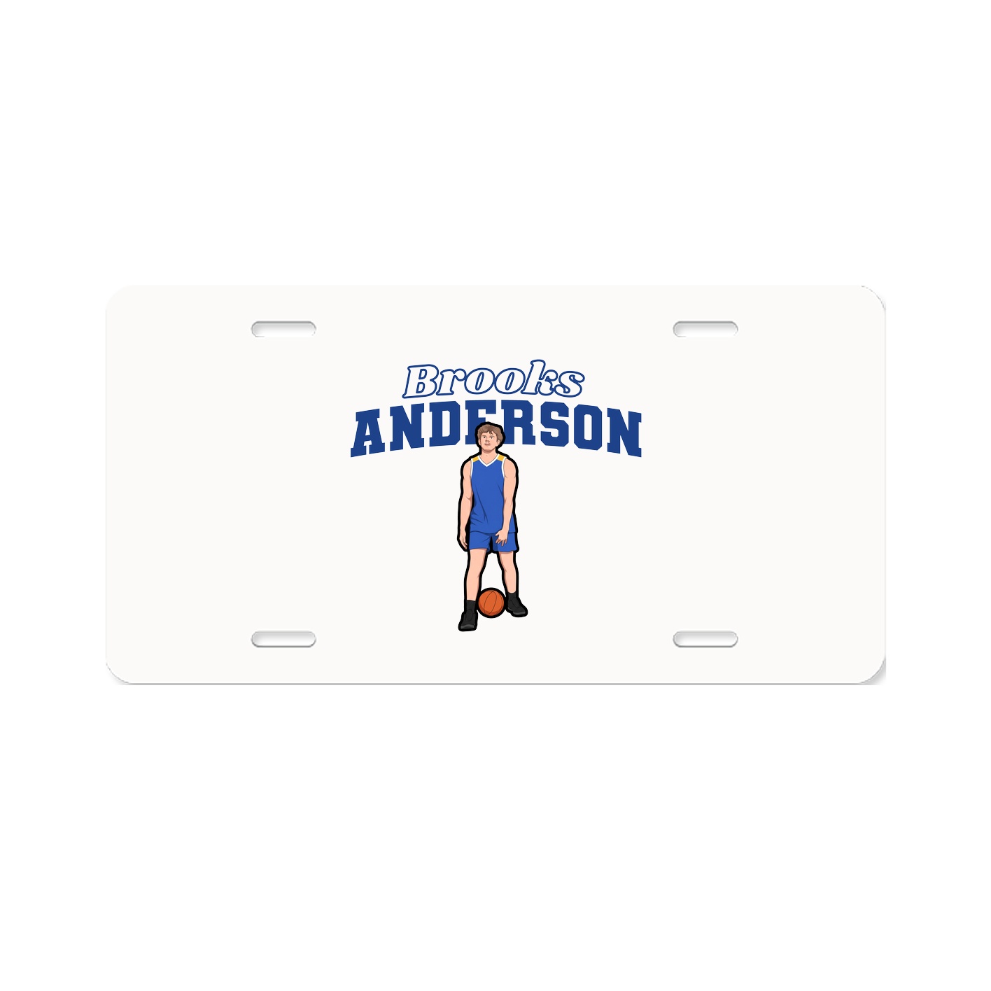 License Plate — Name Arch in Classic
