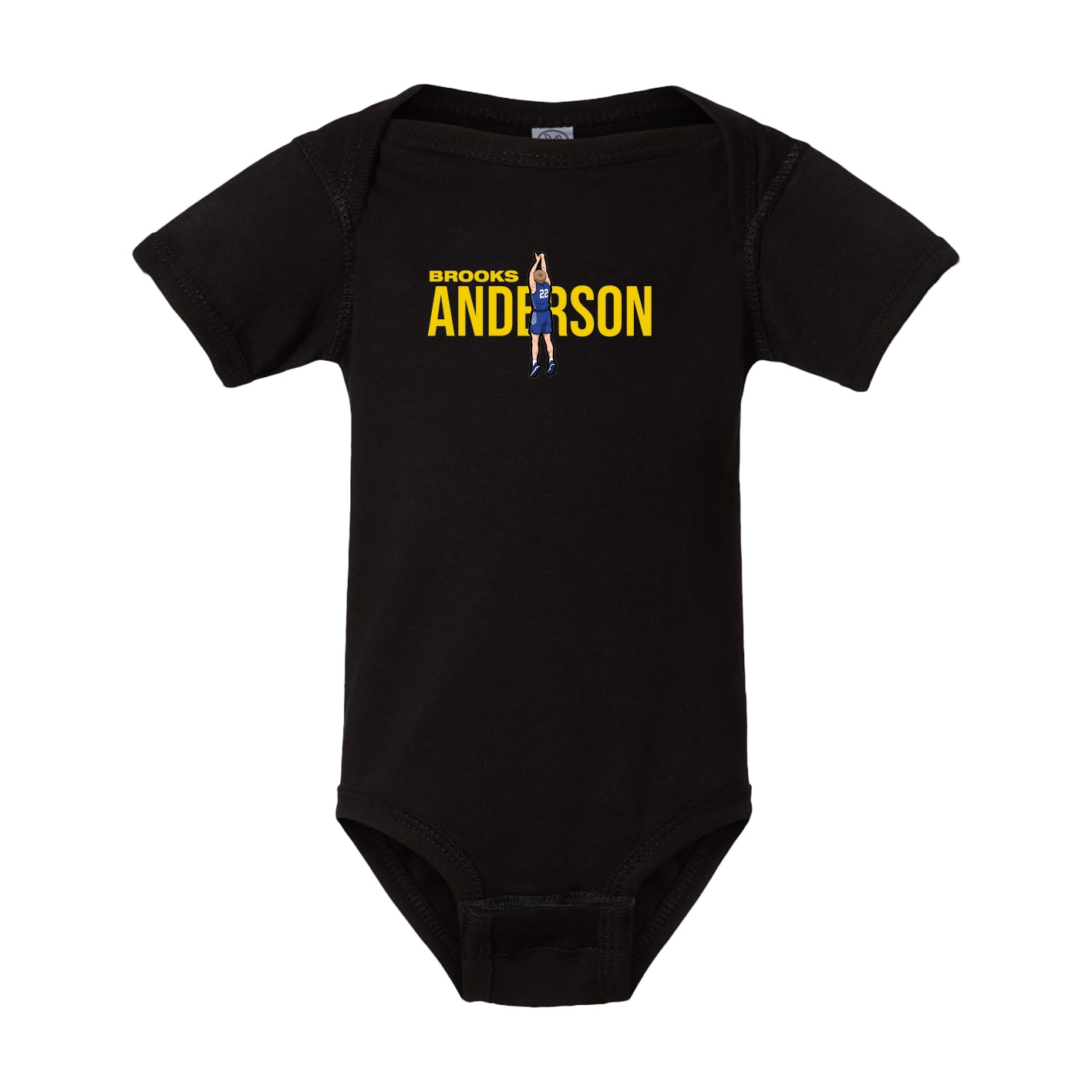 Baby Onesie — Player Name in Black
