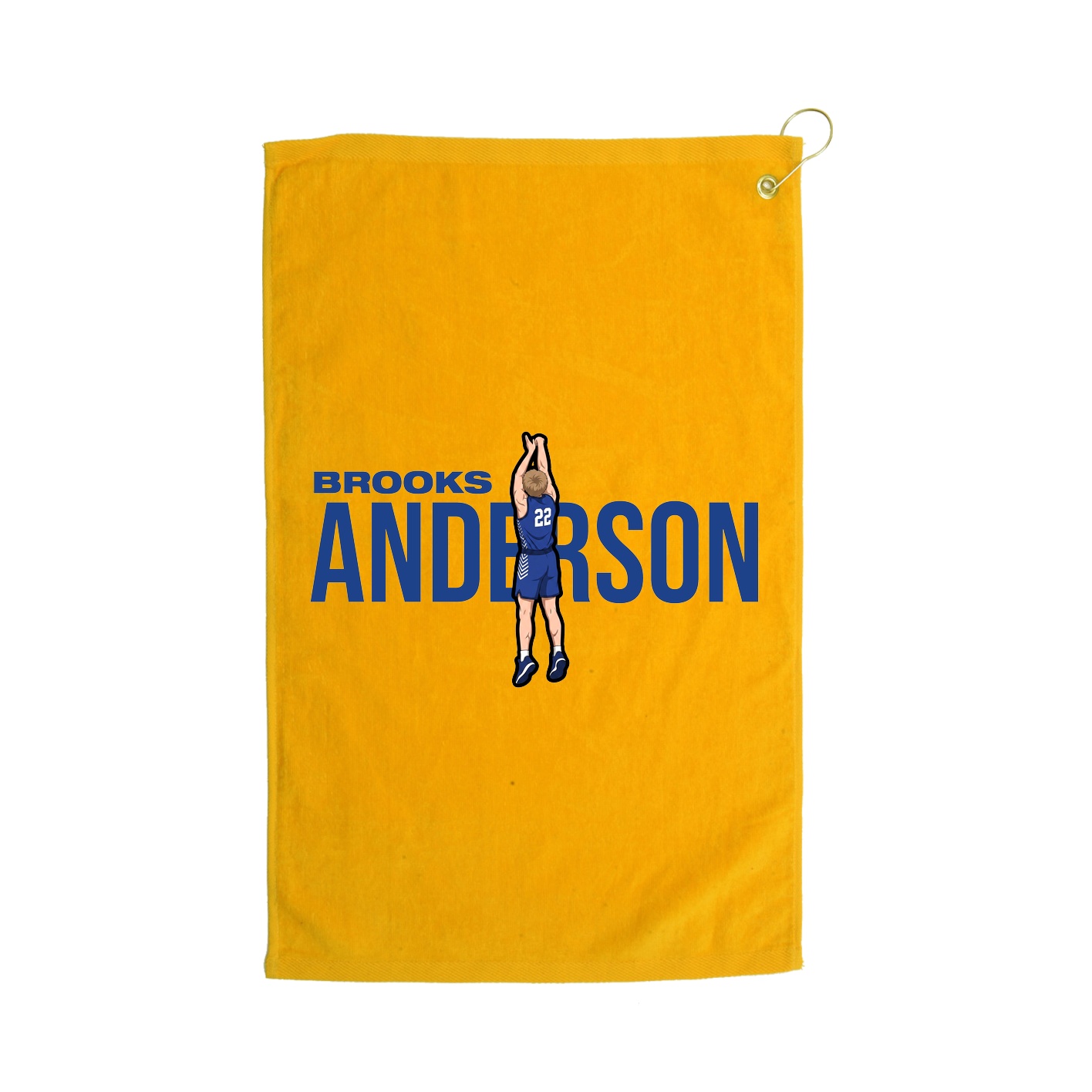 Golf Towel — Player Name in Gold