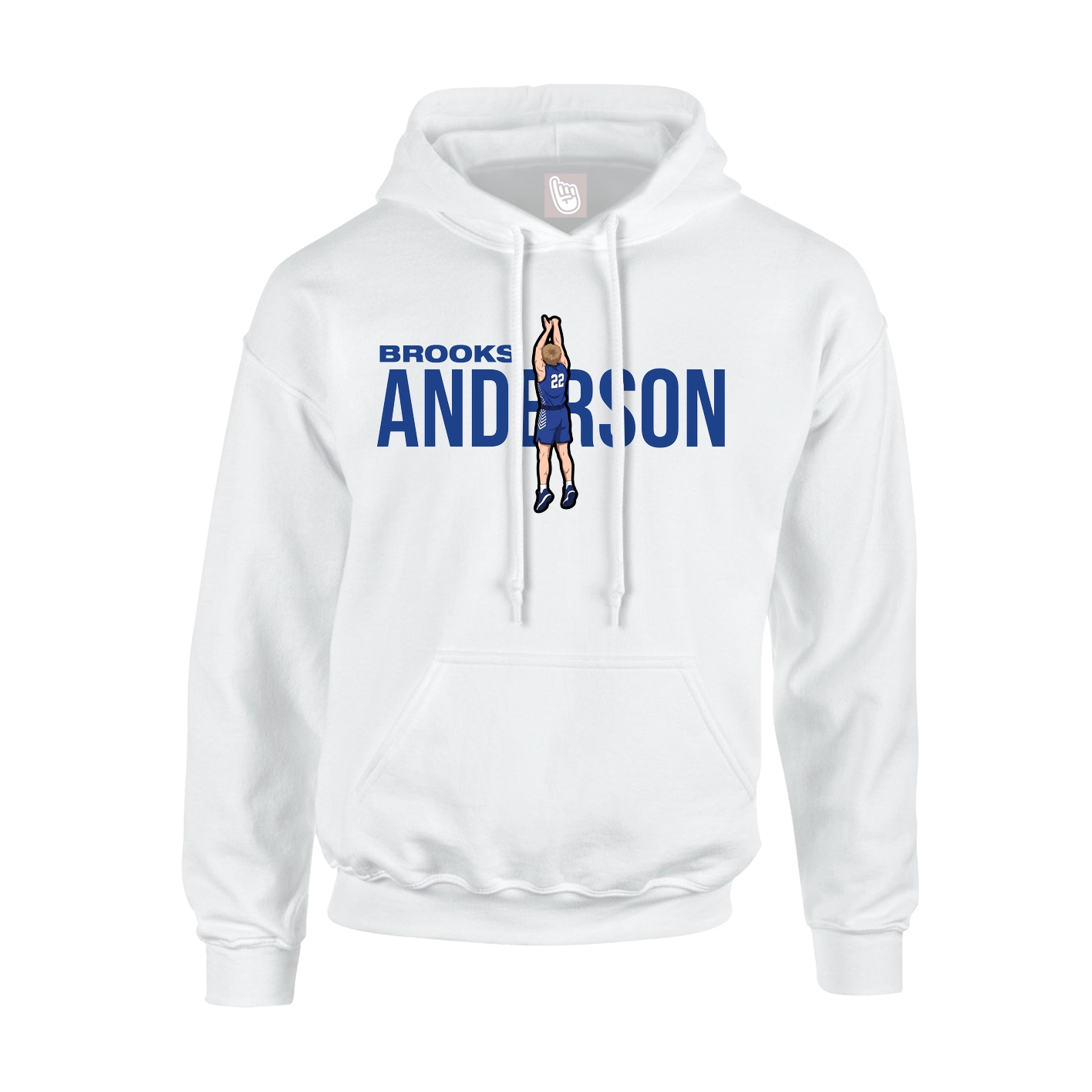 Youth Hoodie — Player Name in White