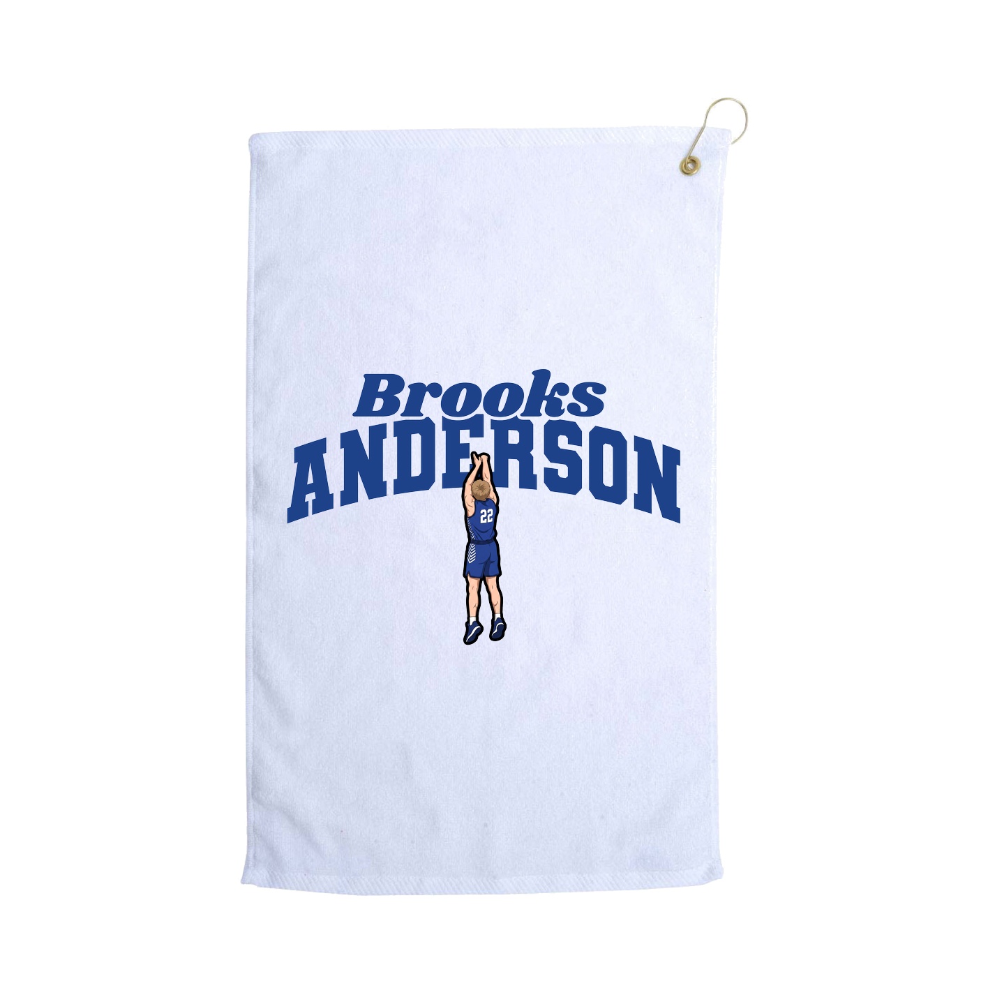 Golf Towel — Signature Arch in White