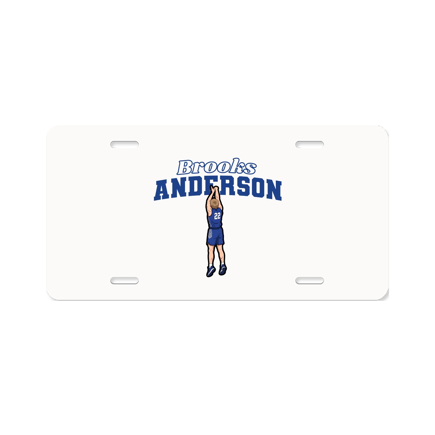 License Plate — Name Arch in Classic