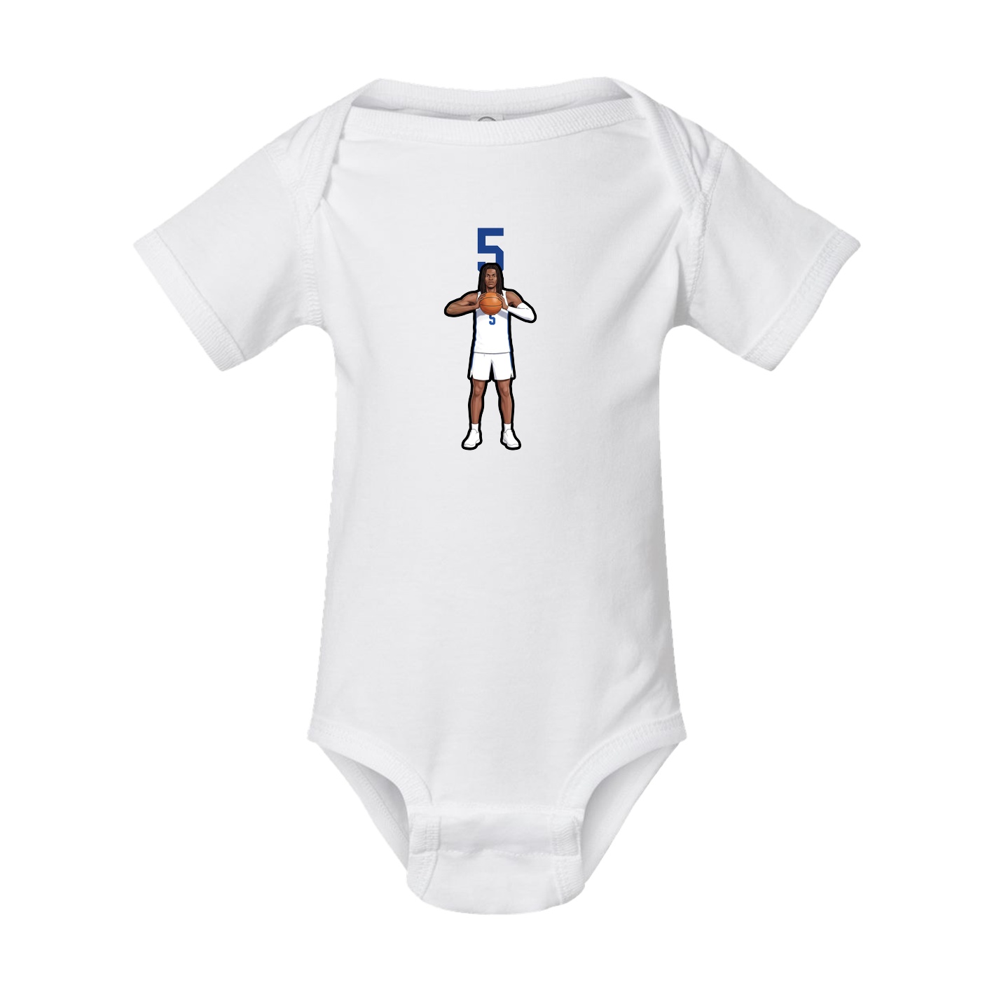 Baby Onesie — Number Top in White