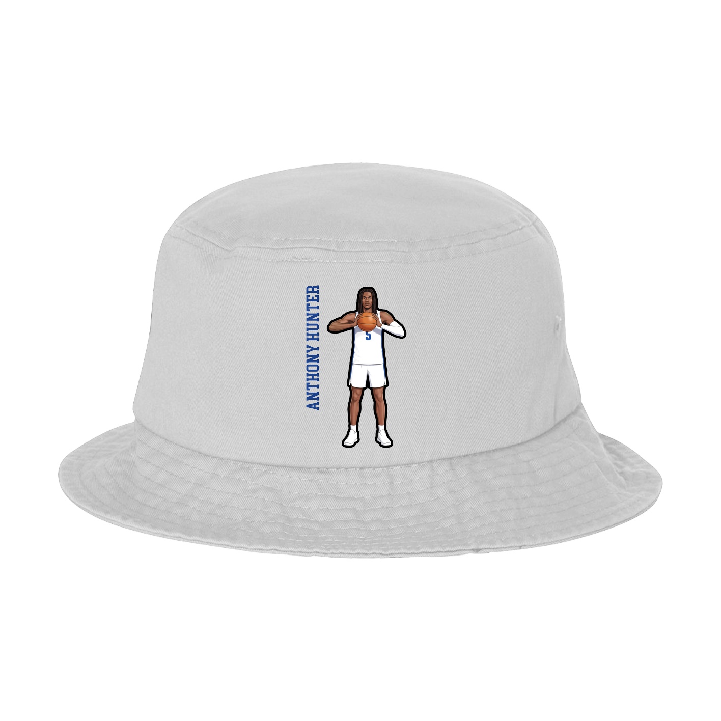 Bucket Cap — Name Vertical in White