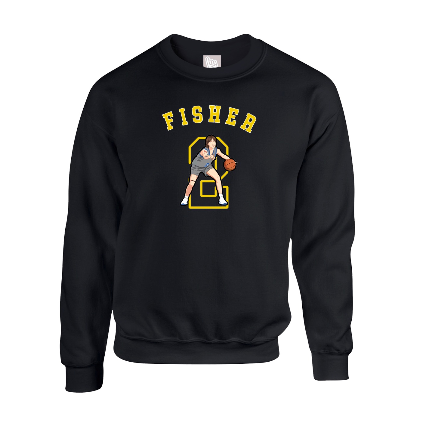 Fleece Crew — Shirsey Arch in Black