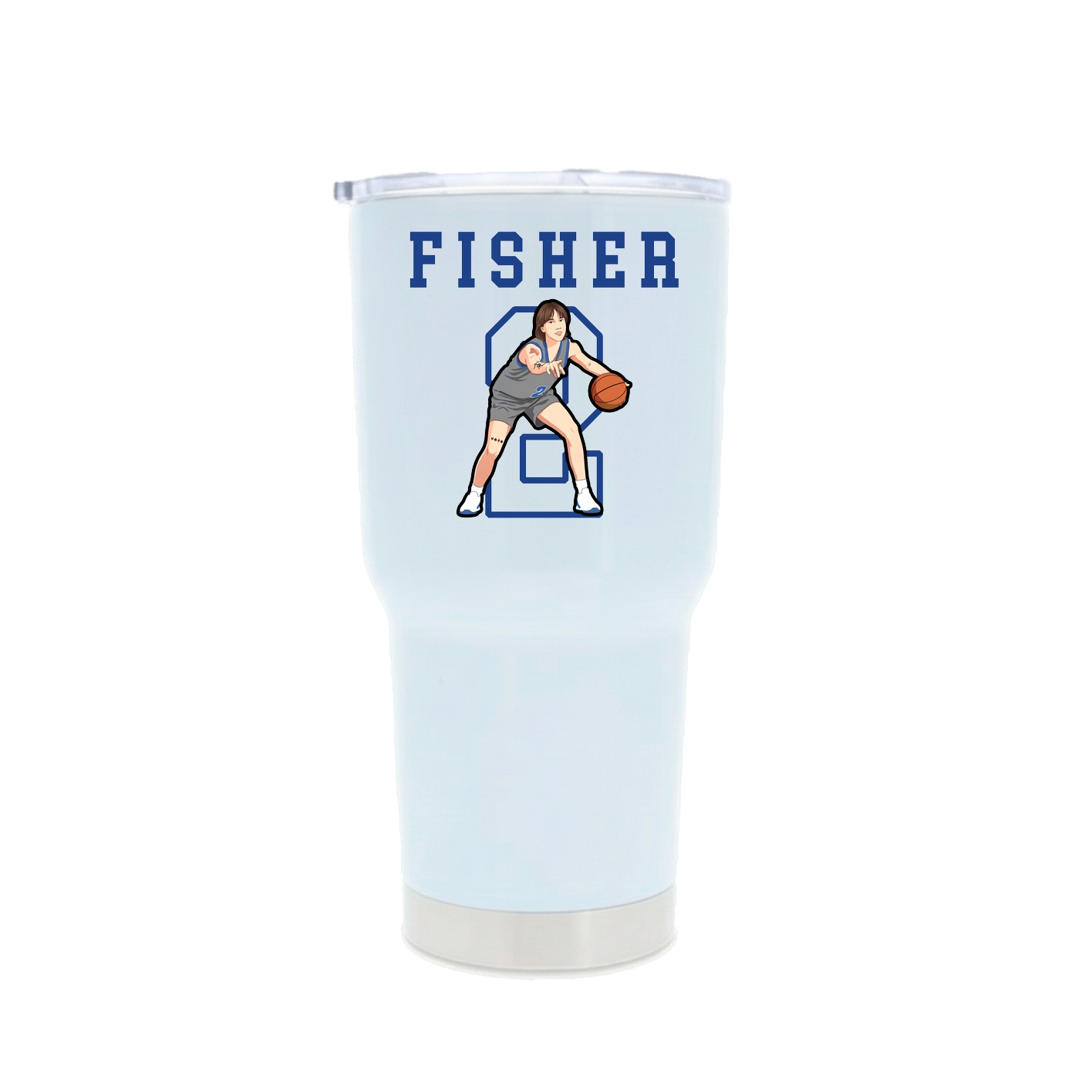 30oz Stainless Steel Tumbler — Shirsey in White
