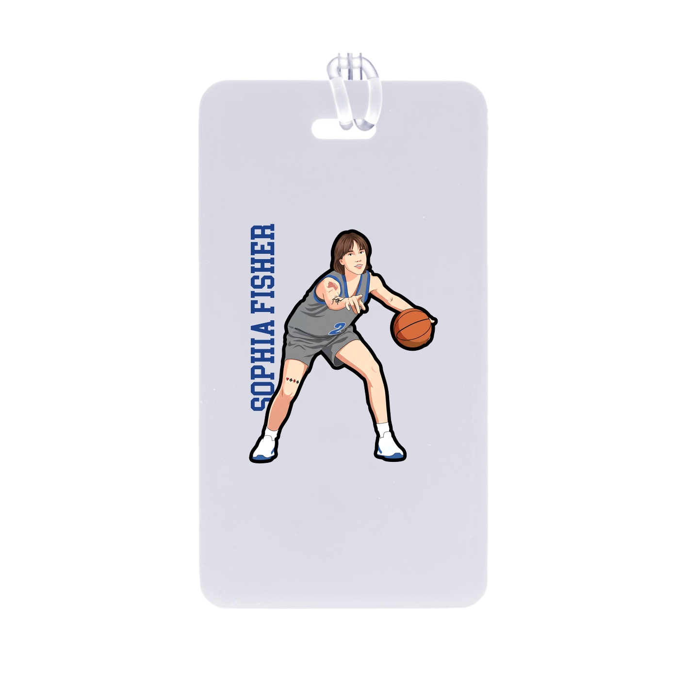 Bag Tag — Name Vertical in Classic