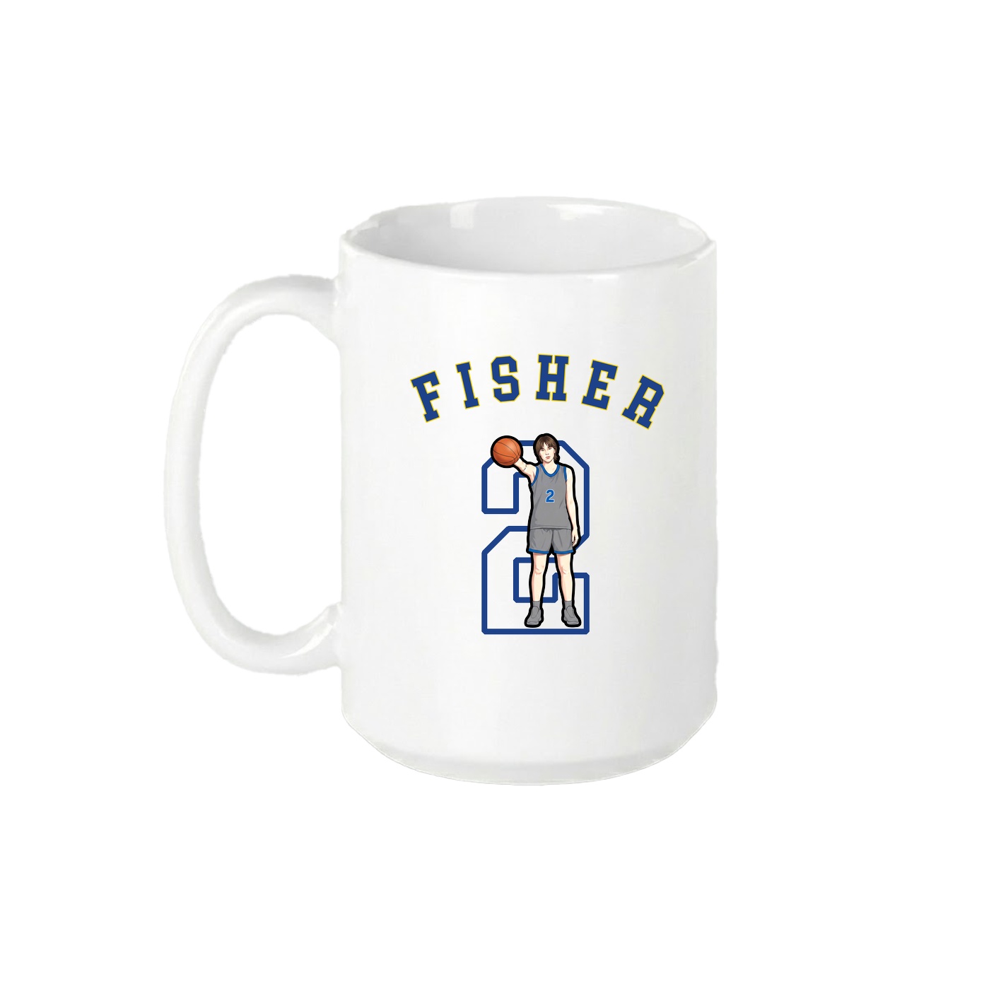 15oz Coffee Mug — Shirsey Arch in White