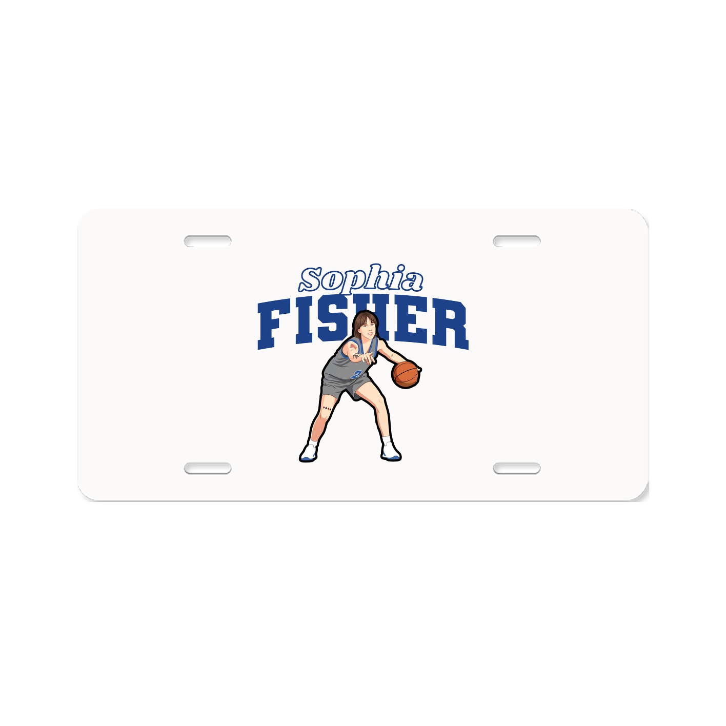 License Plate — Name Arch in Classic