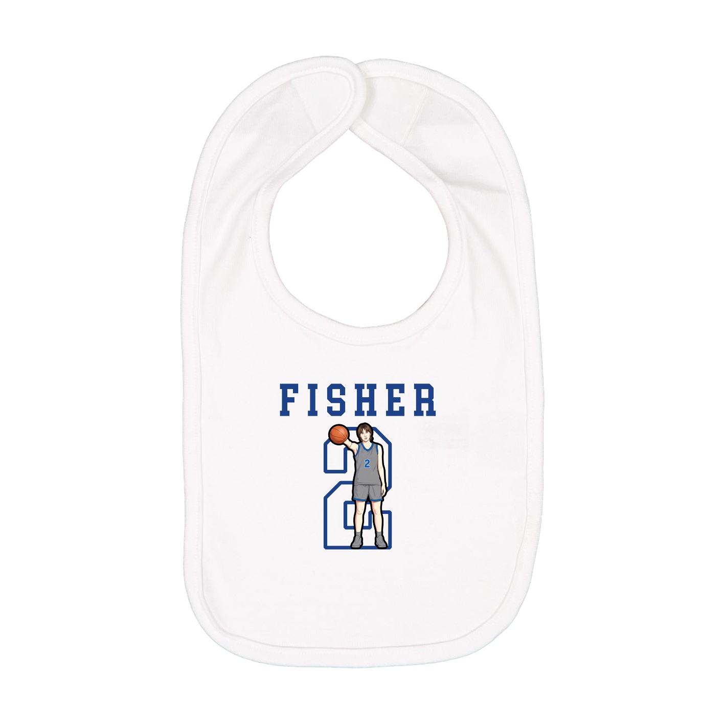 Infant Bib — Shirsey in White