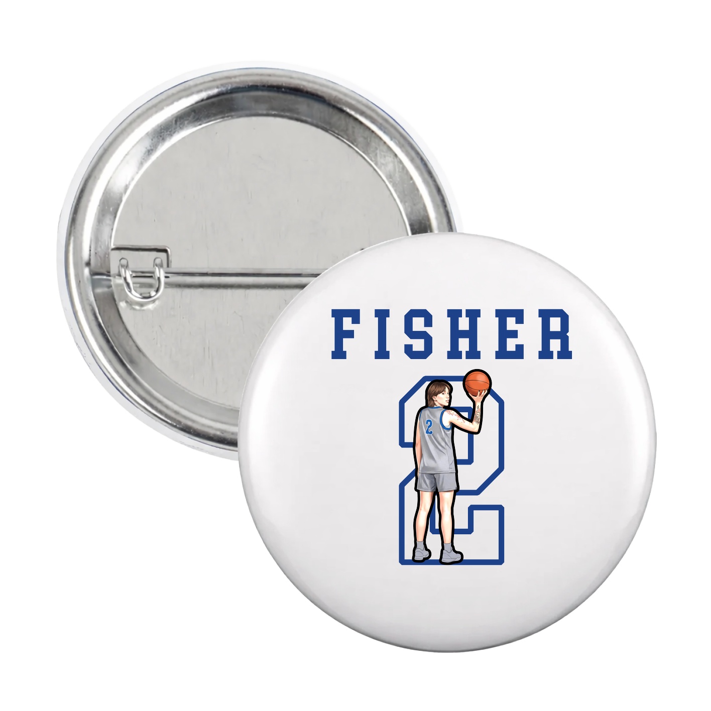 Game Day Button — Shirsey in White