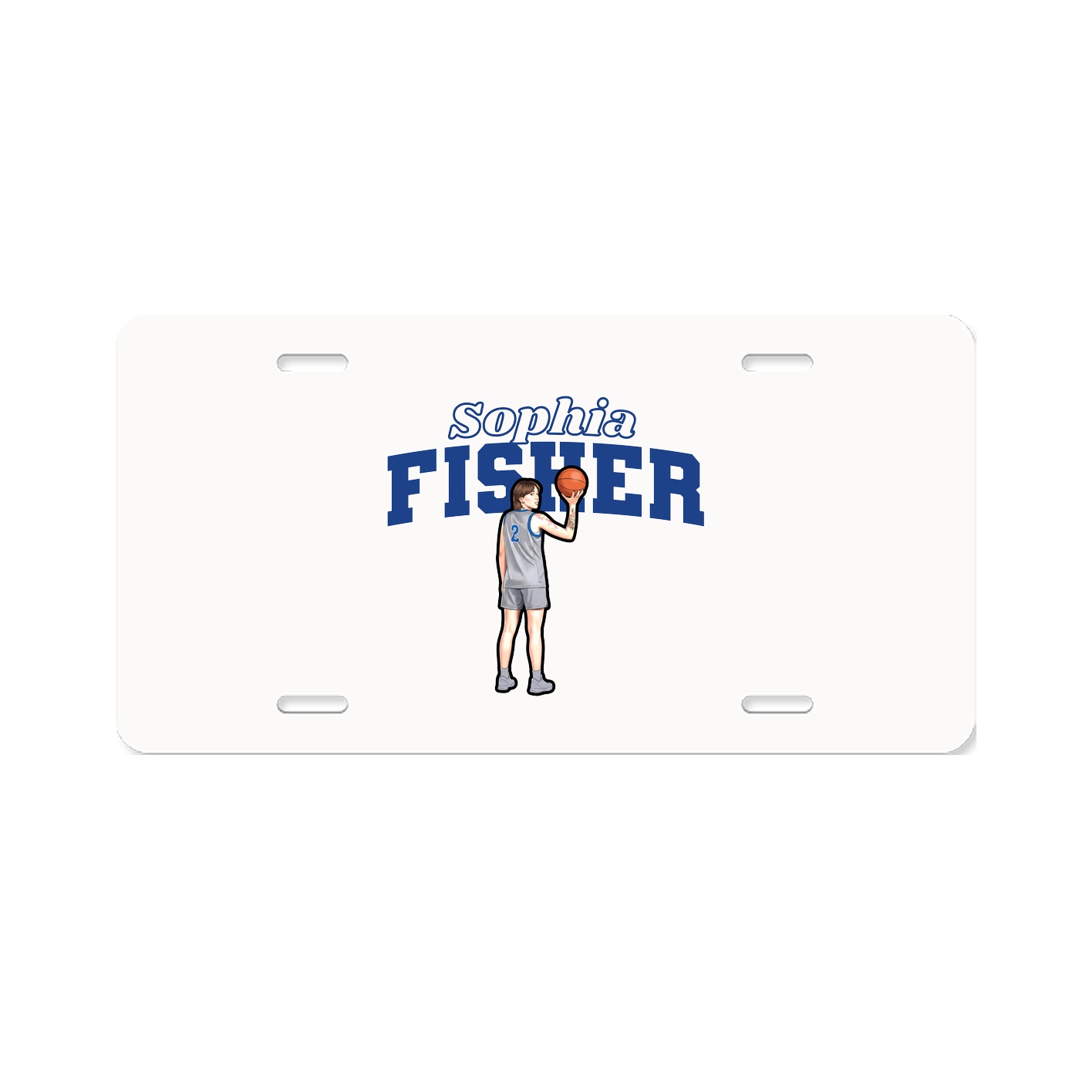 License Plate — Name Arch in Classic
