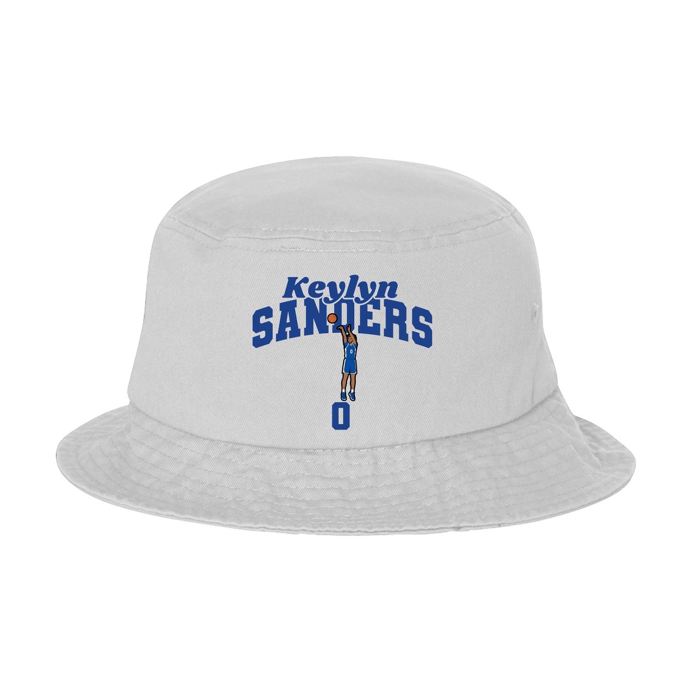 Bucket Cap — Signature Arch in White