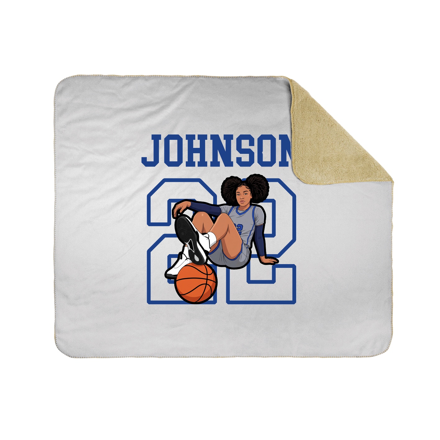 Throw Blanket — Shirsey in White
