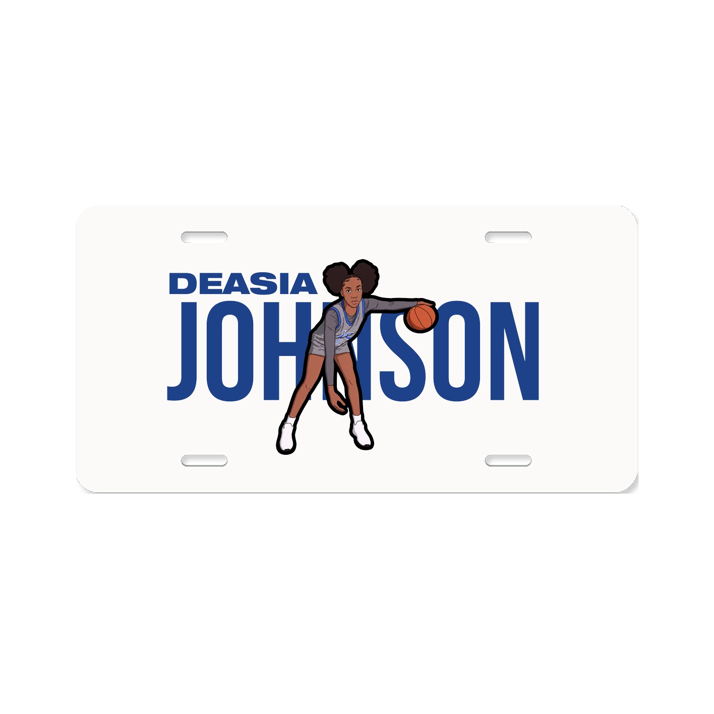 License Plate — Player Name in Classic