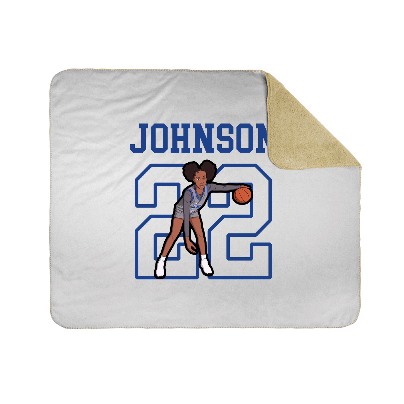 Throw Blanket — Shirsey in White