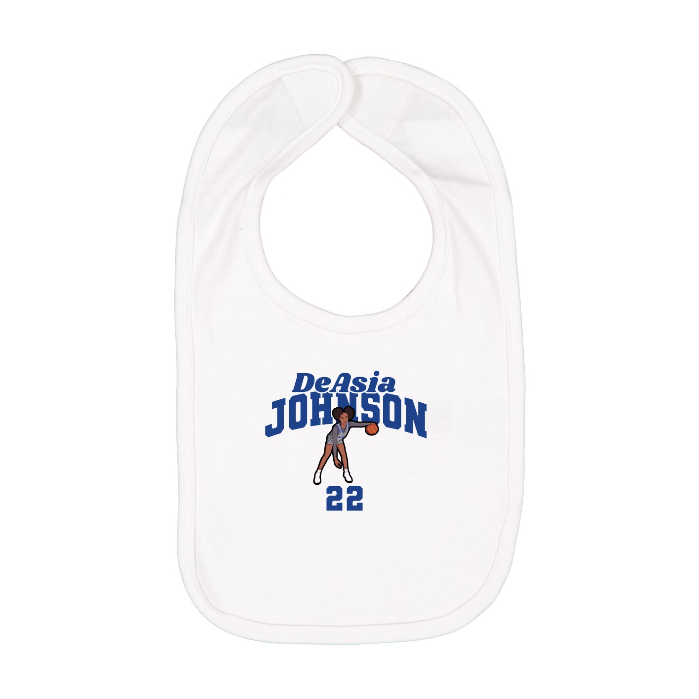 Infant Bib — Signature Arch in White