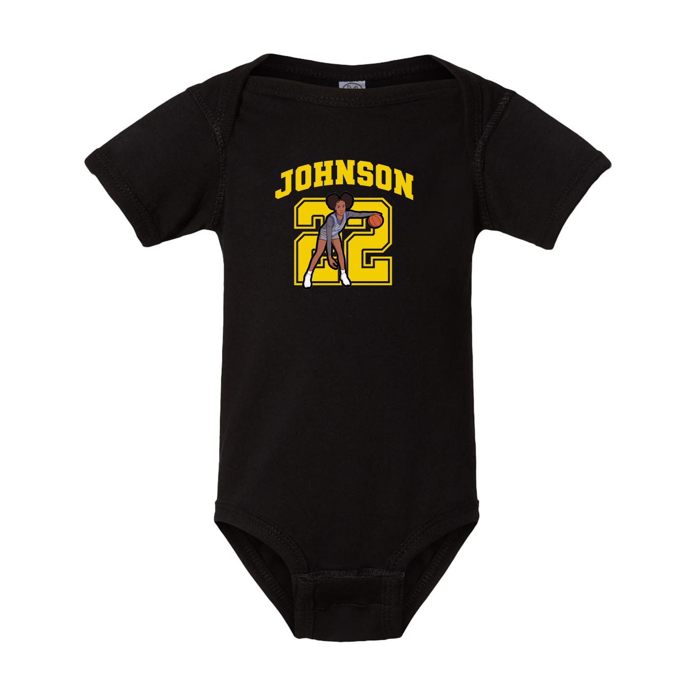 Baby Onesie — Number in Black