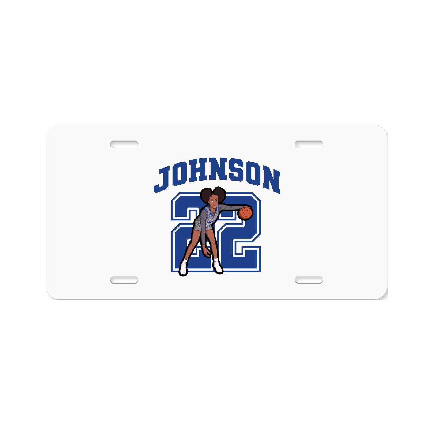 License Plate — Number in Classic