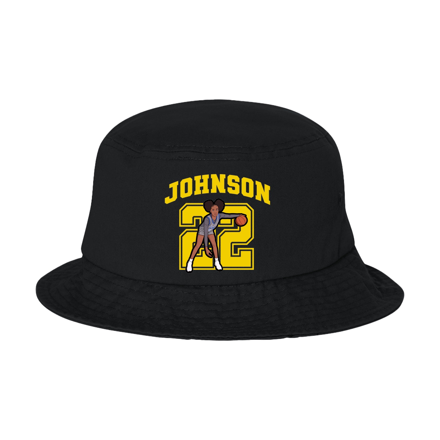 Bucket Cap — Number in Black