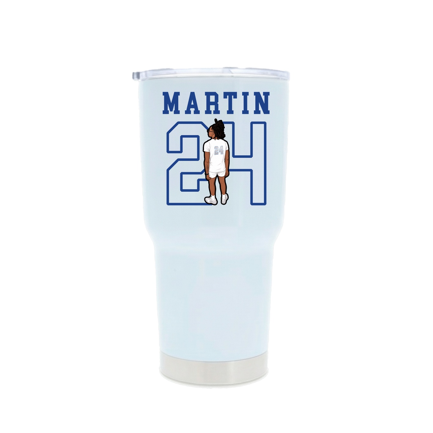 30oz Stainless Steel Tumbler — Shirsey in White