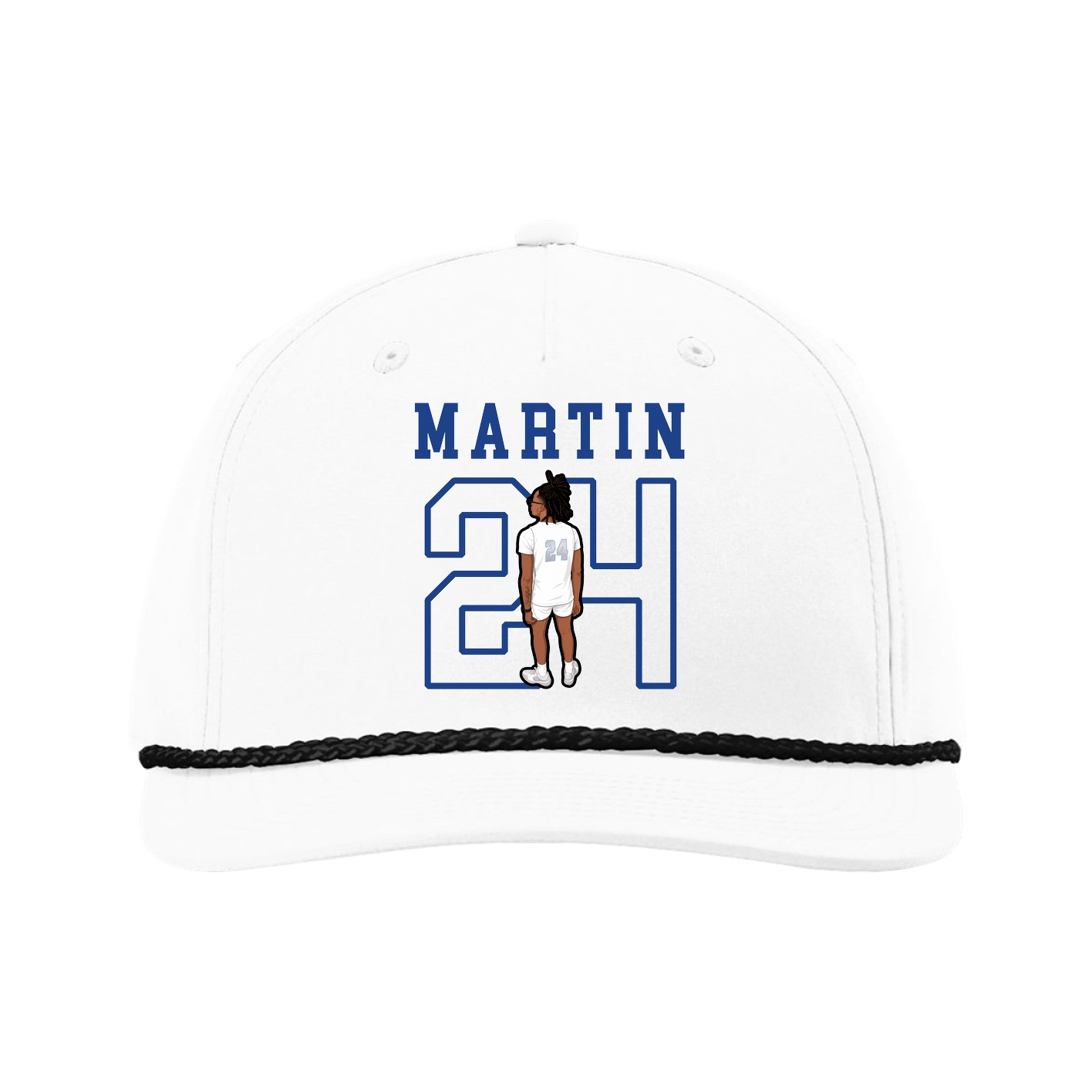 Five-Panel Classic Rope Cap — Shirsey in White