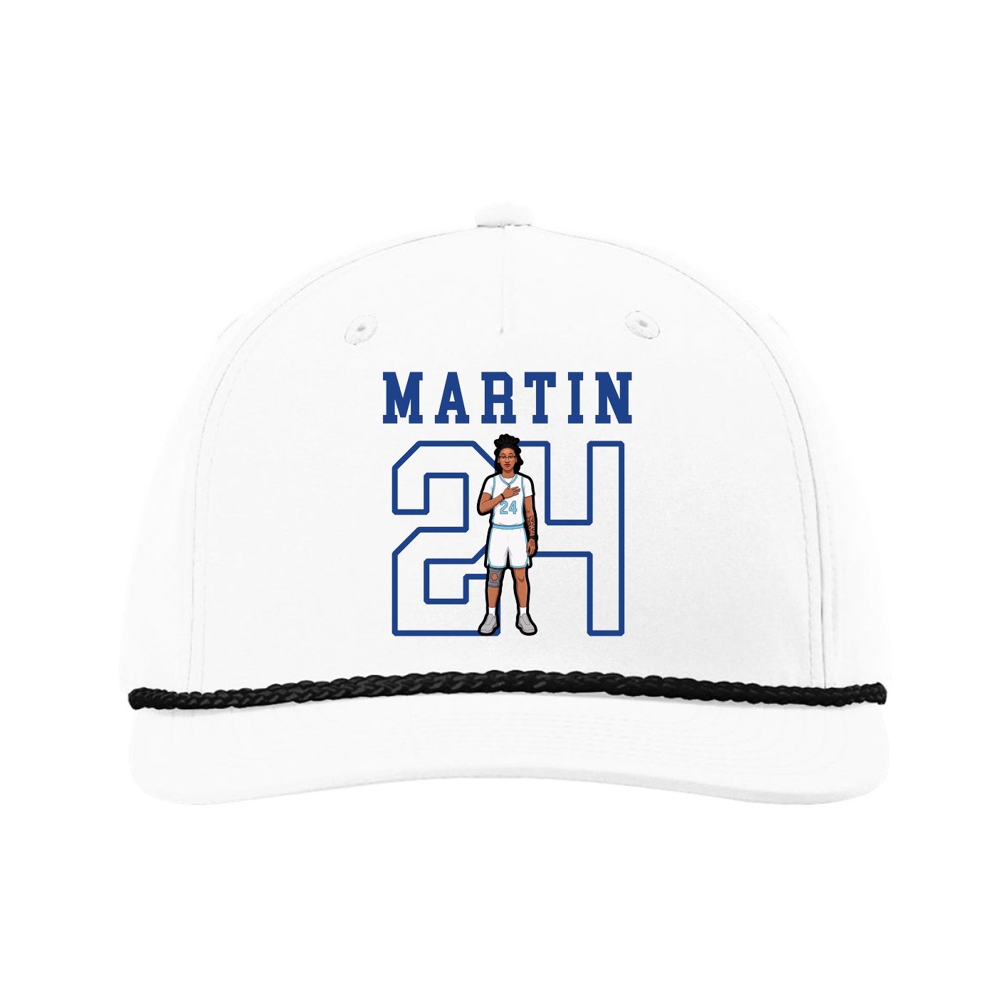 Five-Panel Classic Rope Cap — Shirsey in White