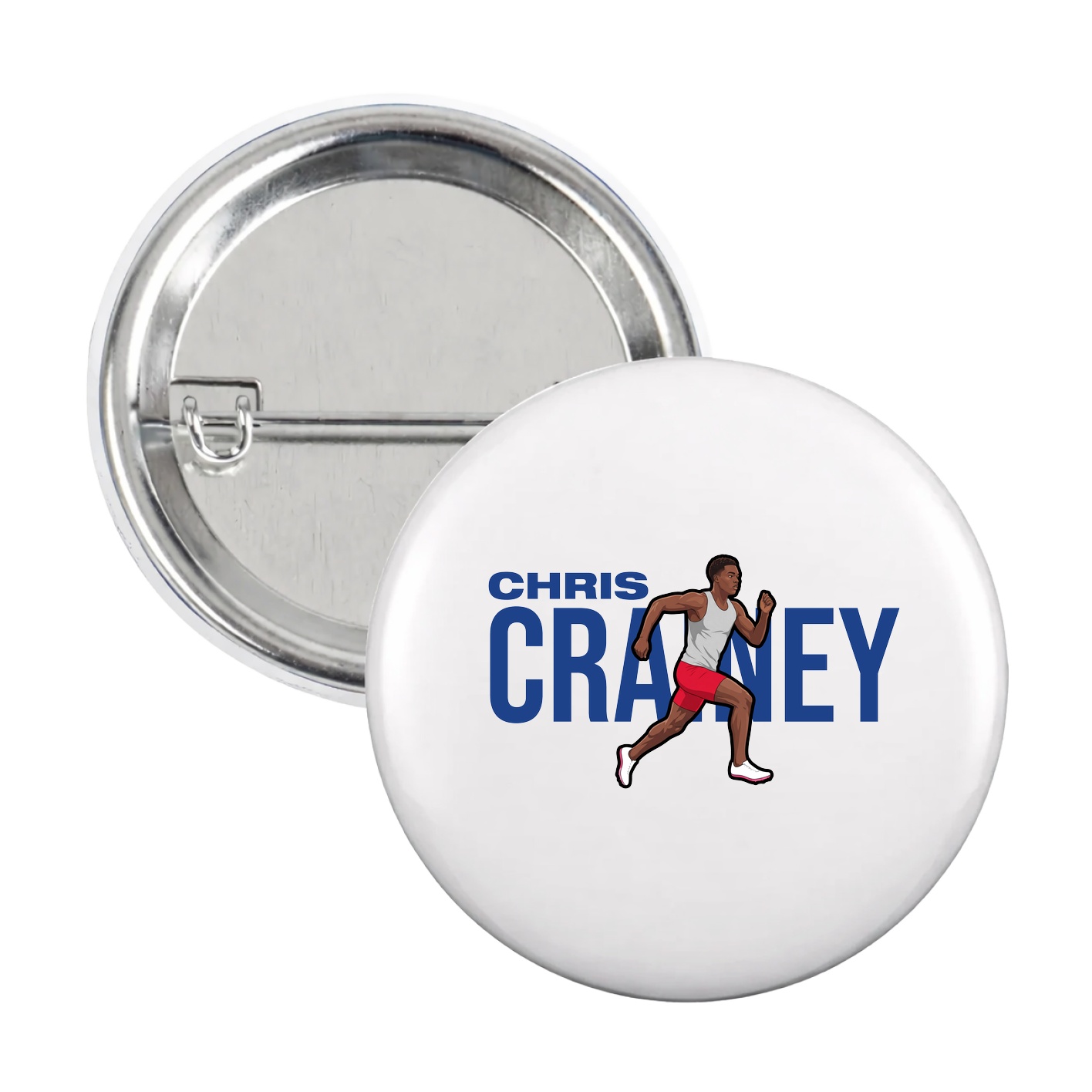 Game Day Button — Player Name in White